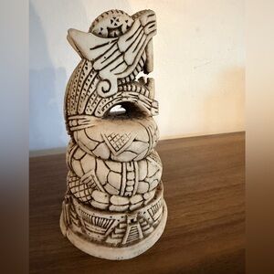 Vintage Serpiente (Snake) Carved Sculpture
